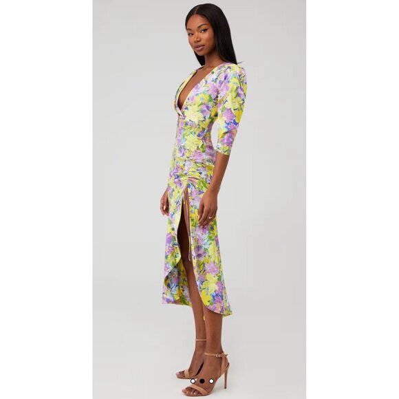 FOR LOVE & LEMONS CASSIA MIDI DRESS Size XS - Picture 2 of 6